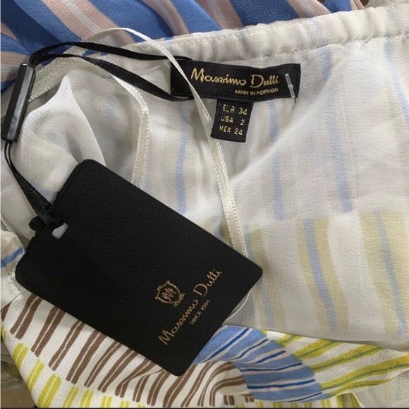 Gorgeous Silk Massimo Dutti NWT XS - Picture 9 of 10